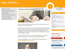 Tablet Screenshot of agb-portal.de